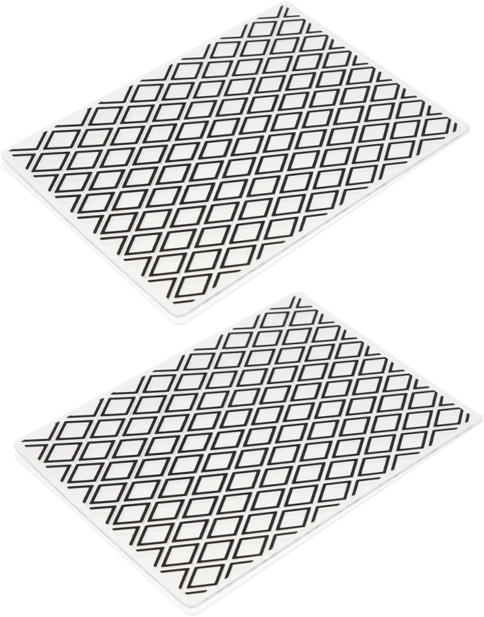 HOMSFOU 2pcs Holiday Embossing Folders Plastic Stencil Craft Embossing Dies Template