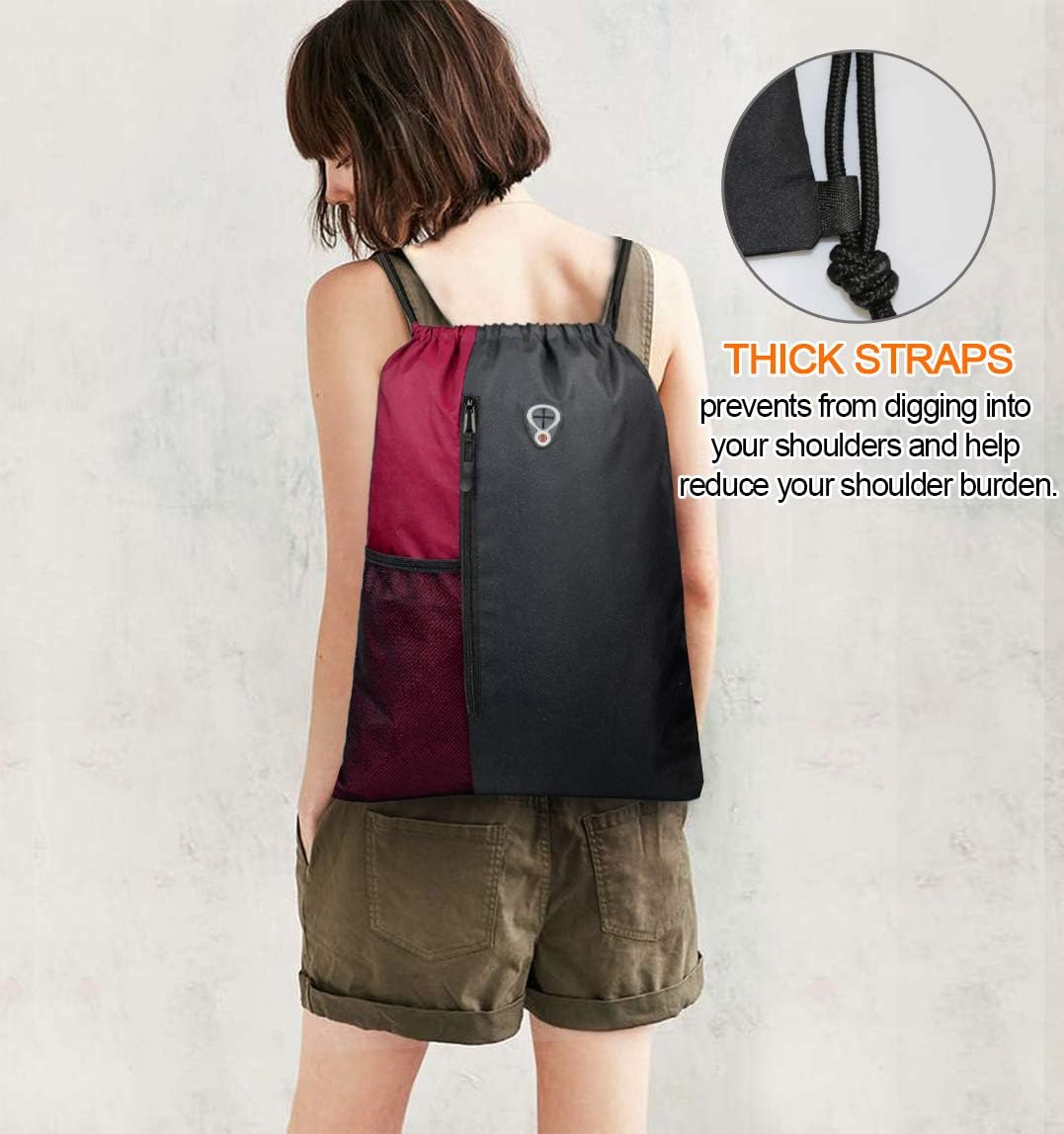 Buy Drawstring Backpack Sports Gym Bag 