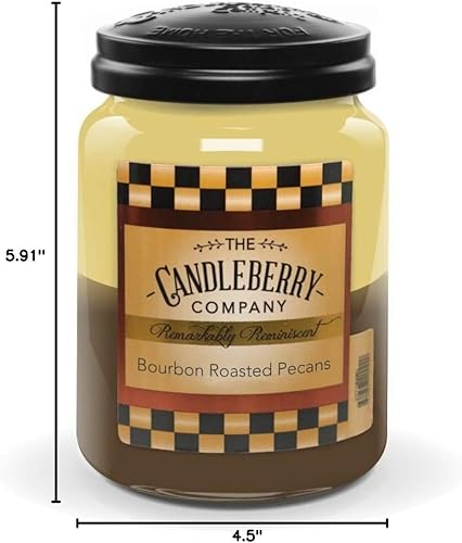 Miniatura 10 de Velas Candleberry Fragancias Fuertes para el Hogar Vertidas a Mano en los Estados Unidos Altamente Perfumadas 135 Horas de Quemado Frasco Grande