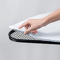 Vista 4 de Duwee Tabla de planchar de lujo, material de fieltro extra denso con 0.394 in de grosor (15 x 48 pulgadas)