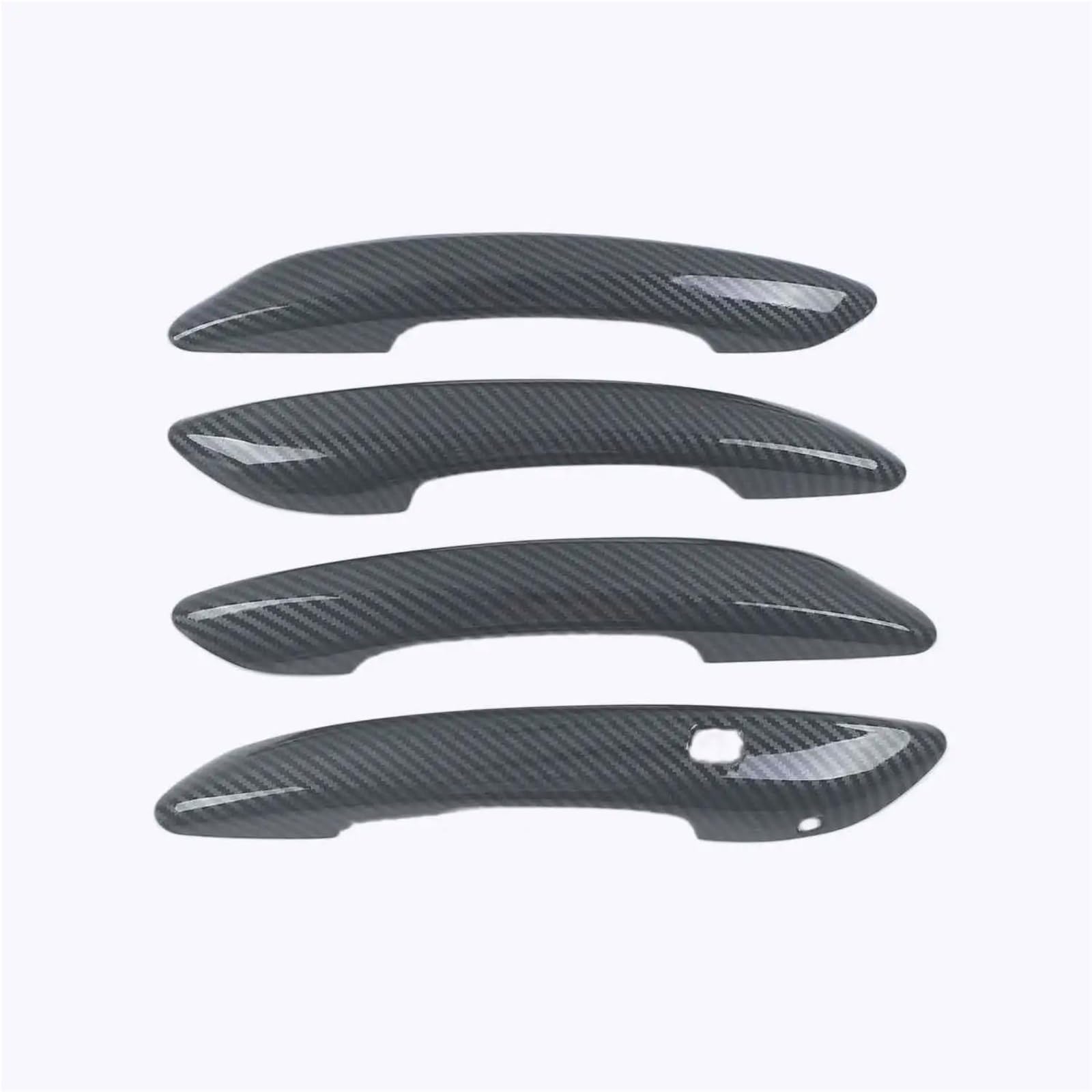 Piwine Style 1 For Hyundai For Elantra Cn7 For Avante I30 2021 2022 2023 Carbon Fiber Chrome Car Door Handle Cover Decor Sticker(Style 1)