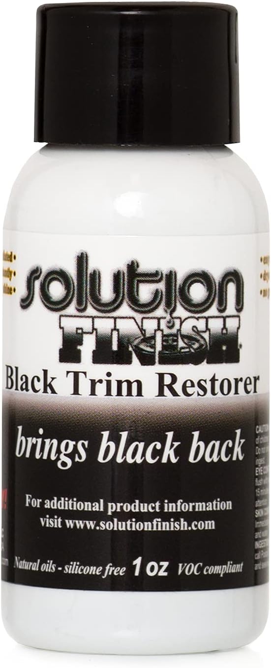 Black Plastic & Vinyl Restorer - Use for Car and Truck Detailing - 1 oz.