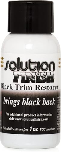 Solución acabado, plástico negro y restaurador de vinilo, uso para coche y Camión.