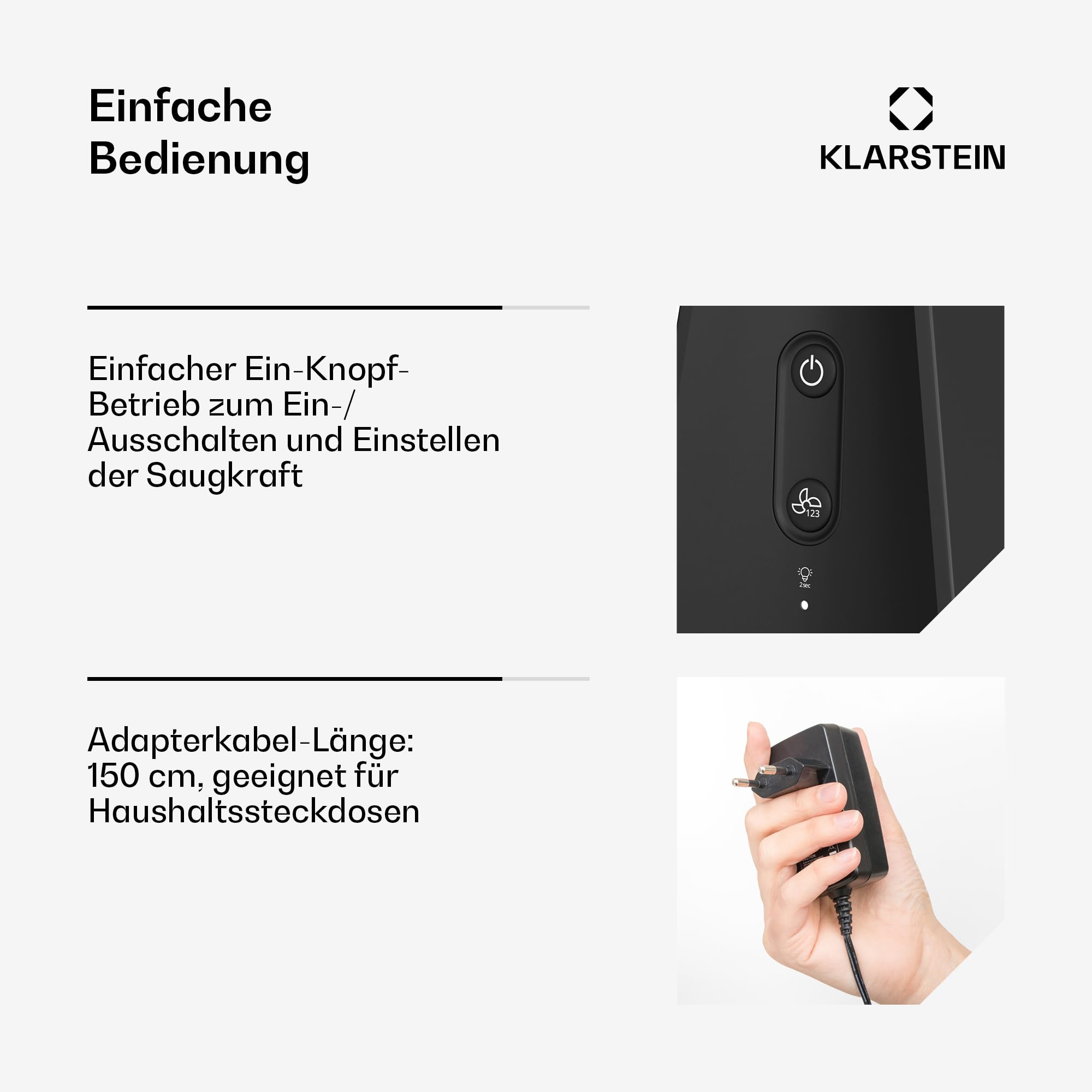 Klarstein Mini Dunstabzugshaube – Kompakt & Leistungsstark 200 m³/h, Mehrschicht-Filter, Rutschfester Stand, Ideal Für Kleine Küchen & Mobile Anwendungen, Schwarz