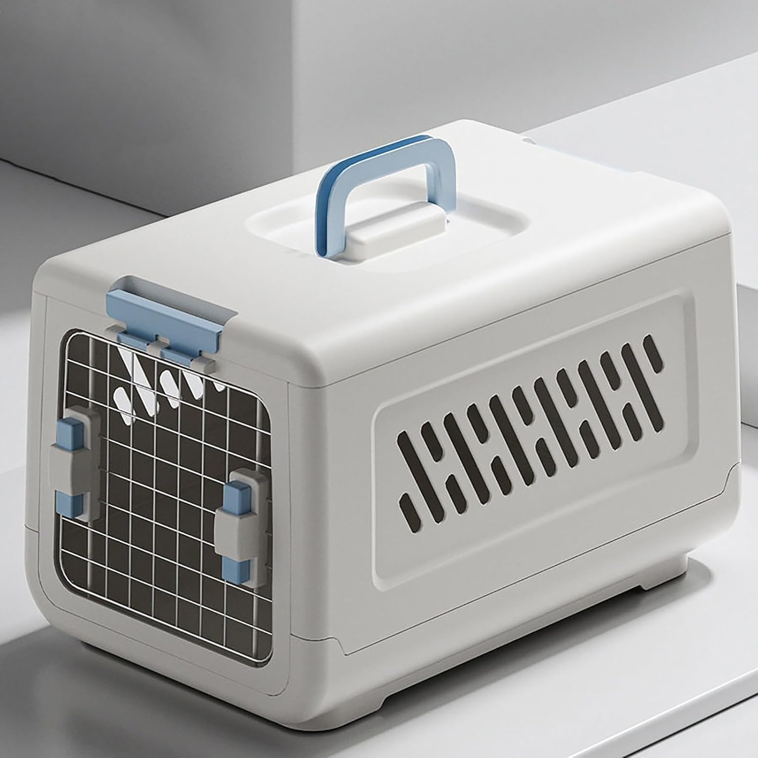 Outdoor Cat Enclosure Portable Cat Enclosure, with Metal Wire Ventilation, Plastic Pet Travel Kennel for Small Animals Puppy Rabbit