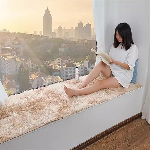 Funda de asiento de felpa de tamaño personalizado, fundas gruesas y antideslizantes para sofá de interior, alfombrillas para el alféizar de la