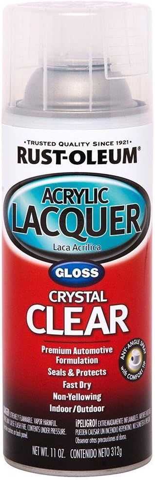 Rust-Oleum Automotive 253366 Acrylic Lacquer Spray, Clear Gloss, 11-Ounce (pack of 1)
