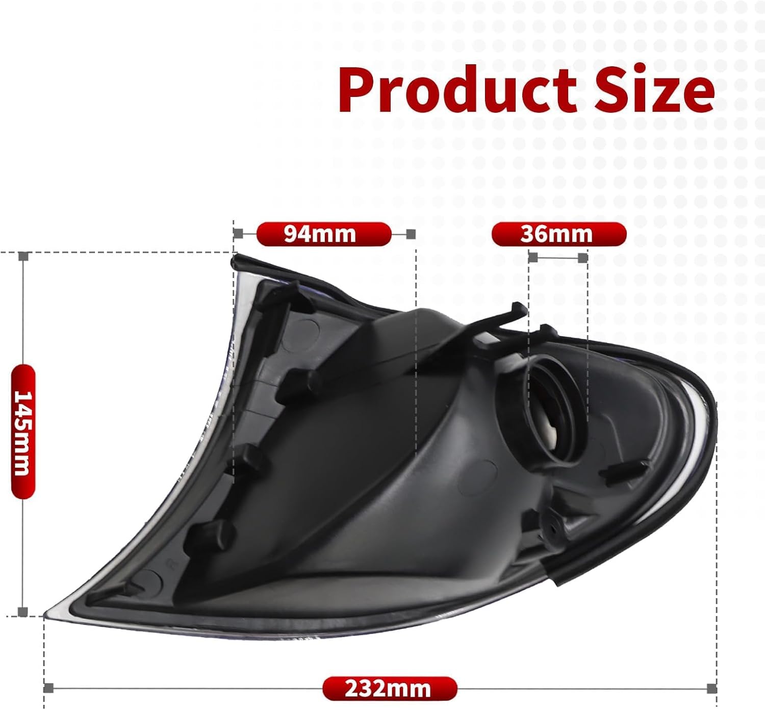 Pair Turn Signal Corner Light Compatible with E46 3 Series 325i 325Xi 330i 330Xi 2002-2005 Amber Left Right Front Park Signal Corner Lamp 63137165859 63137165860