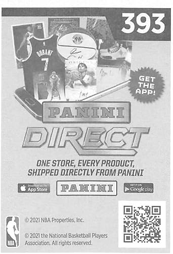 Miniatura 2 de 2020-21 Panini Stickers #393 Malik Beasley FOIL/Star Player Official NBA Basketball Album Sticker Measuring 2.75 inch tall X 2 inches wide in Raw