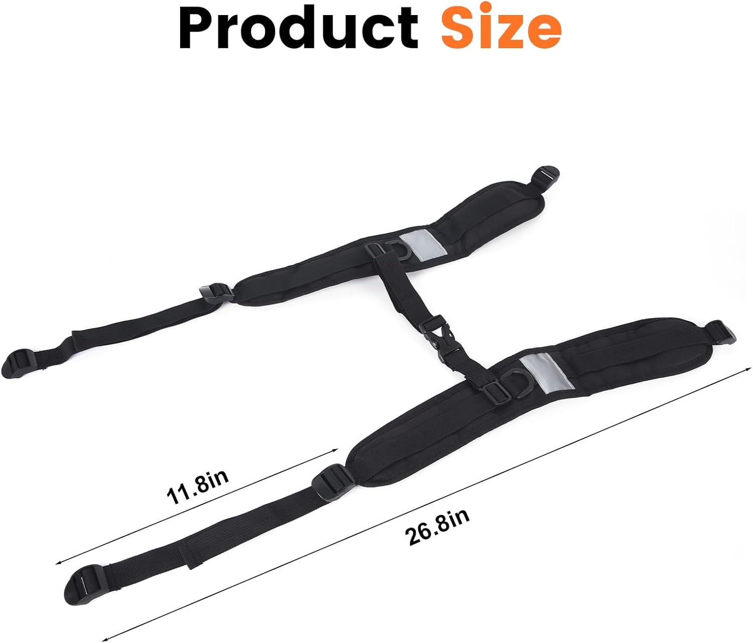 Backpack Vacuum ShoulderStraps Replacement, Vacuum CleanerStrap with Soft Shoulder Strap, Adjustable Length, Compatible with Mainstream Backpack Vacuum Cleaner Models