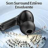 Fones de Ouvido Sem Fio Bluetooth 5.3 Intra-auricular 40 Horas de ReproduçãO Longa, Som de Graves Profundos, IPX5 à Prova D'água e Poeira, Microfone Integrado para Corrida, Ciclismo e Fitness — imagem 3