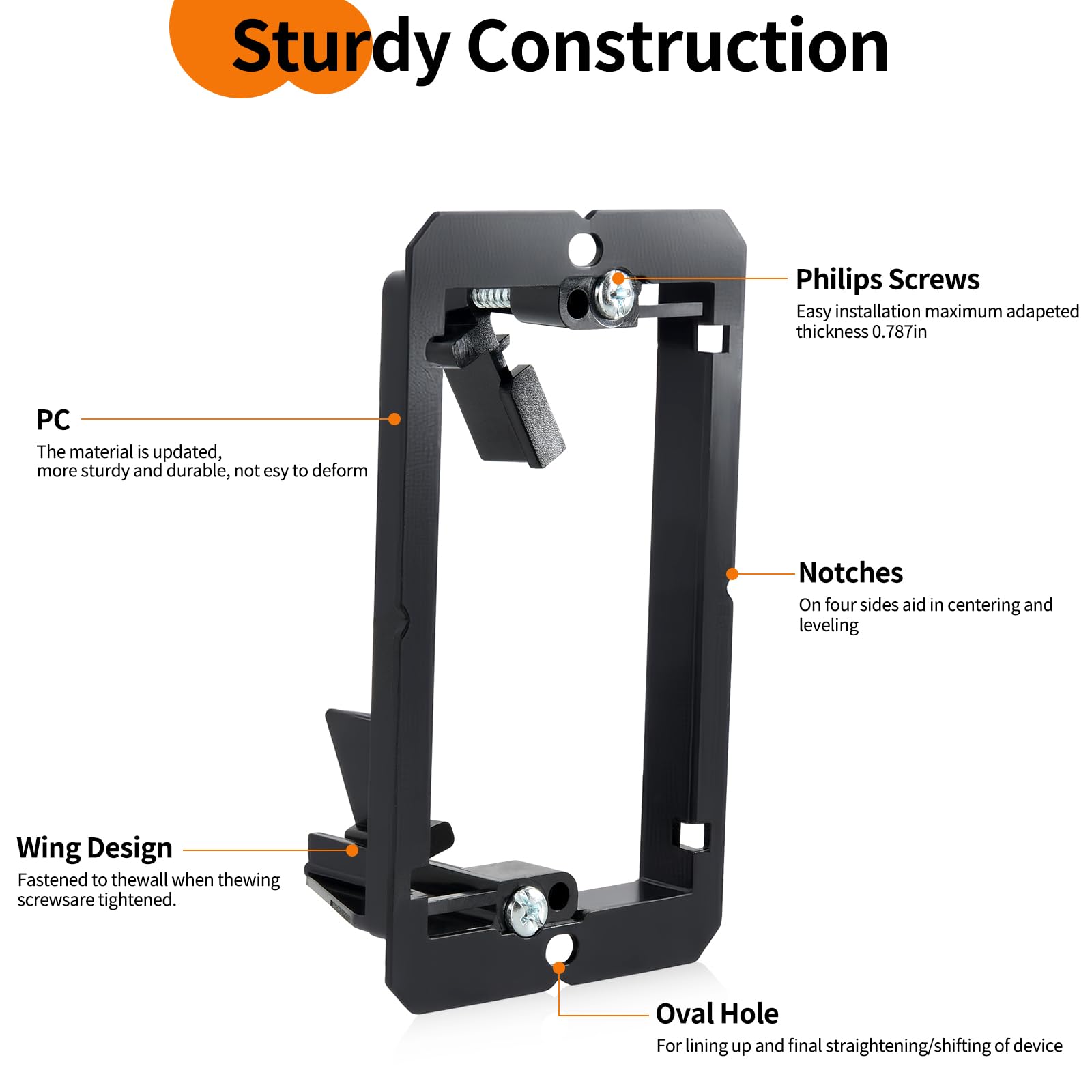 5 PCS Low Voltage Mounting Bracket, Black, Low Voltage Box — Amazon image 5