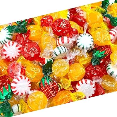 American Old-Fashioned Hard Candy Assortment |1 Pound Bag - Approx. 80 Count | Hostess Mix | Individually Wrapped Candy for Holiday Buffets