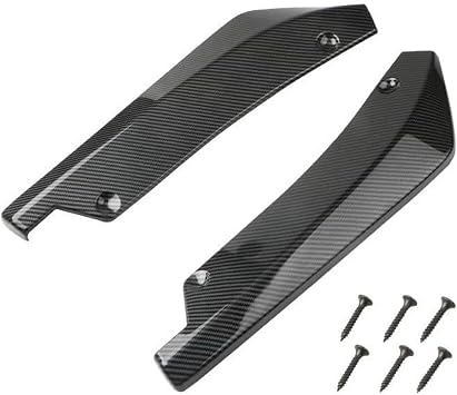 2Pcs Rear Bumper Lip Diffuser for Mitsubishi Galant 2000-2010 2011 2012, Back Splitters Diffuser Spoiler Winglets Side Skirt Car Accessories,Black