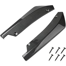 2Pcs Rear Bumper Lip Diffuser for Mitsubishi Galant 2000-2010 2011 2012, Back Splitters Diffuser Spoiler Winglets Side Skirt Car Accessories,Black