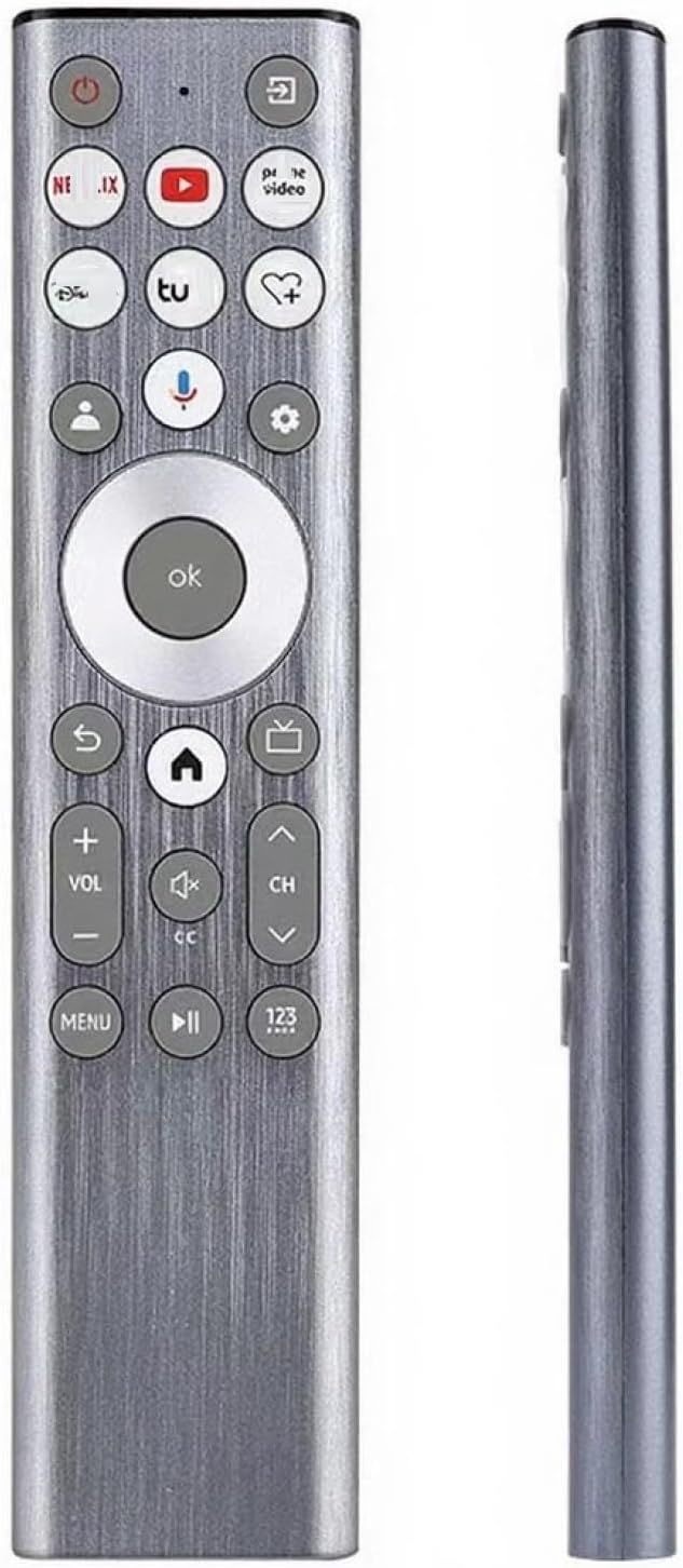 ERF6A80 Replace Voice Remote Control with Backlit fit for Hisense U6 U7 U8 Series Mini-LED ULED 4K UHD Google Smart TV 55U8N 65U8N 75U8N 85U8N 100U8N 55U7N 65U7N 75U7N 55U6N 65U6N 75U6N 85U6N