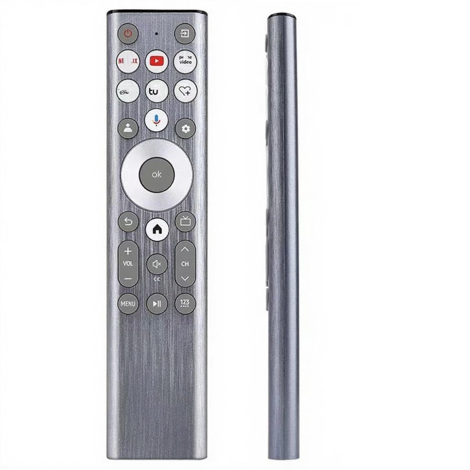 ERF6A80 Replace Voice Remote Control with Backlit fit for Hisense U6 U7 U8 Series Mini-LED ULED 4K UHD Google Smart TV 55U8N 65U8N 75U8N 85U8N 100U8N 55U7N 65U7N 75U7N 55U6N 65U6N 75U6N 85U6N