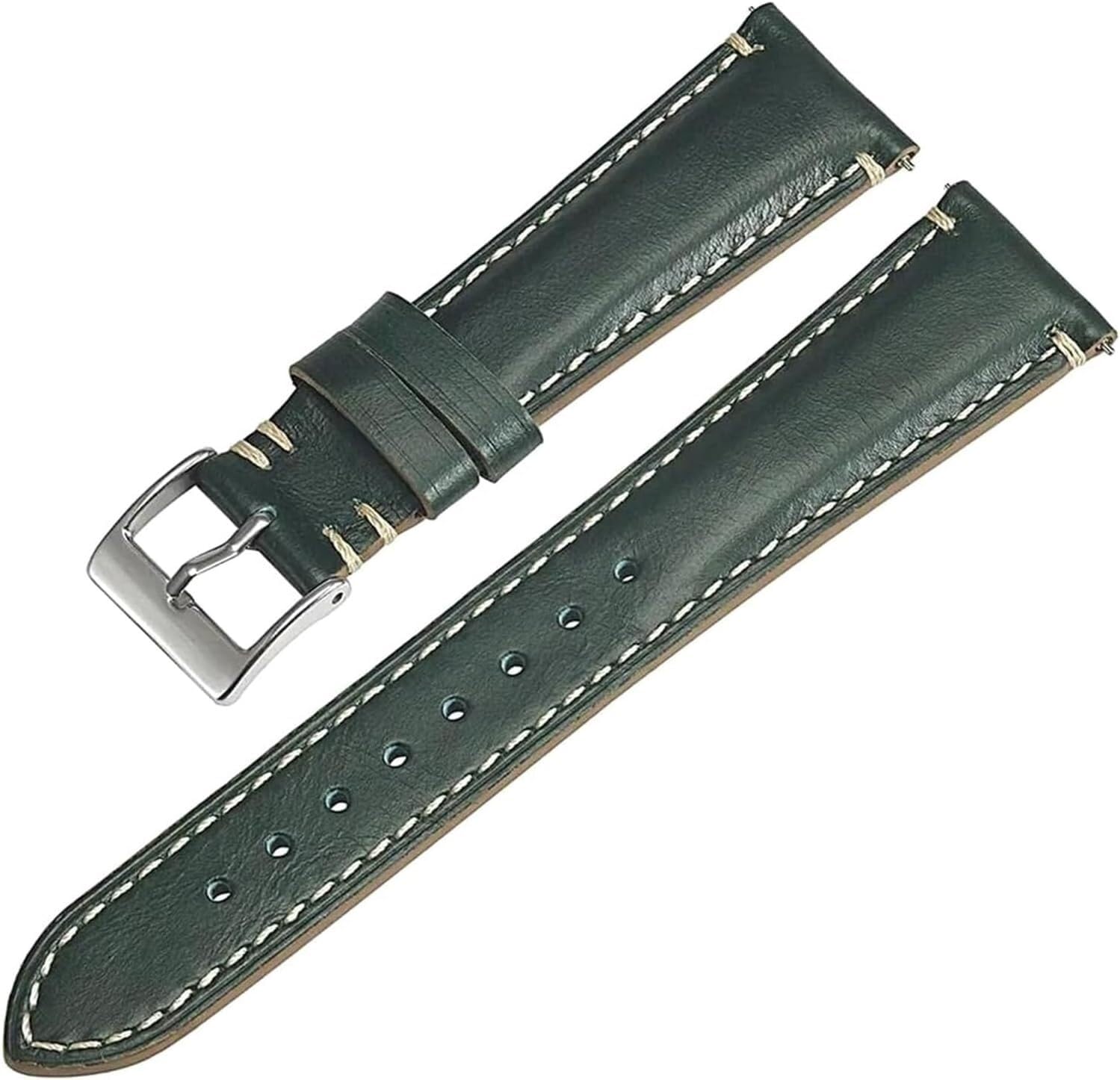 Remplacer bracelet montre usé avec ce cuir 22 mm vintage rouge robuste