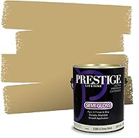 Vista 174 de PRESTIGE Pinturas de pintura exterior e imprimación en uno, 1 galón, plano, combinación comparable de Benjamin Moore* Manzanilla*