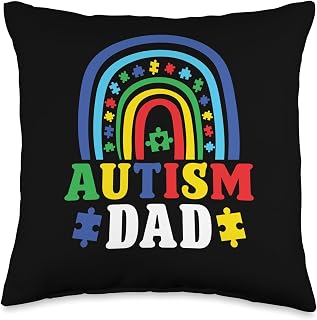 Autism friendly clothes adult & autism kit for men Autism dad Acceptance Merch for Men Autistic Throw Pillow, 16x16, Multicolor