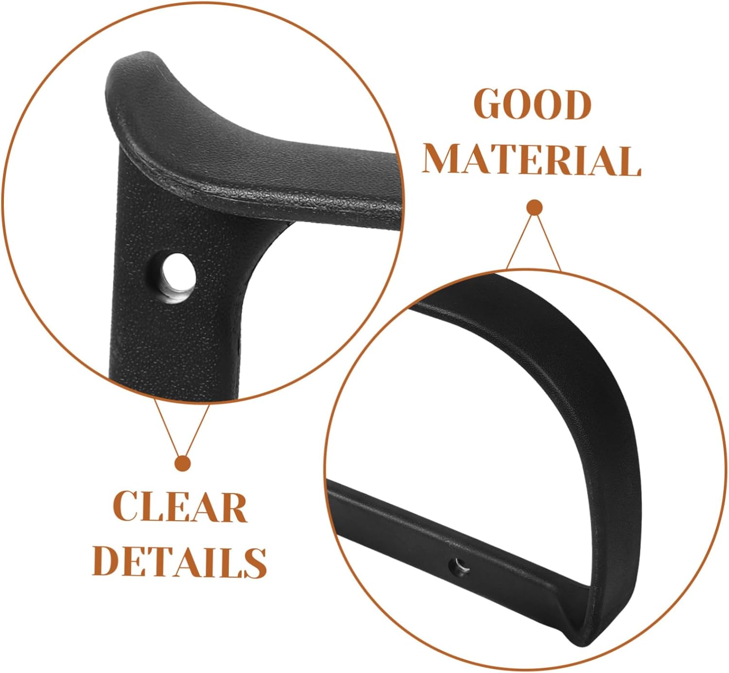 2pcs Professional Armrests for Chairs Chair Accessory Wear-Resistant Office Armrest Replacement