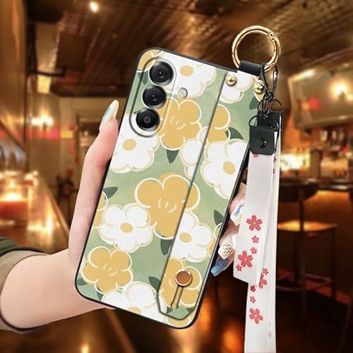 Phone Case Compatible with Samsung Galaxy A37 5G/SM-A376U/B, Phone Holder Ring Wrist Strap Anti-dust Shockproof Dirt-resistant S