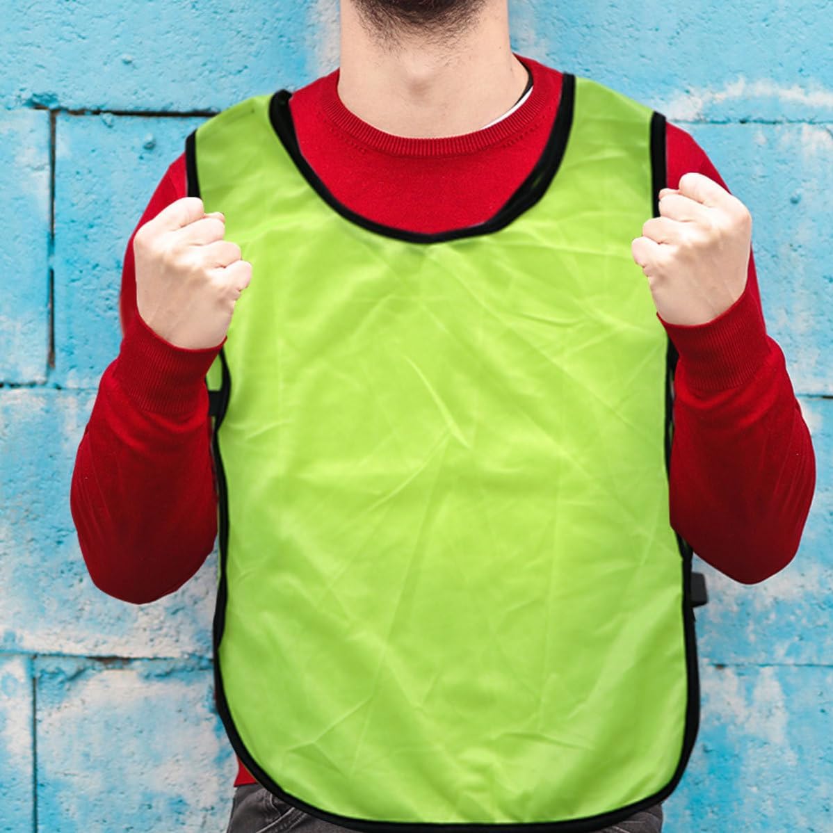 12pcs Mesh Training Vest Polyester for Basketball and Football Summer