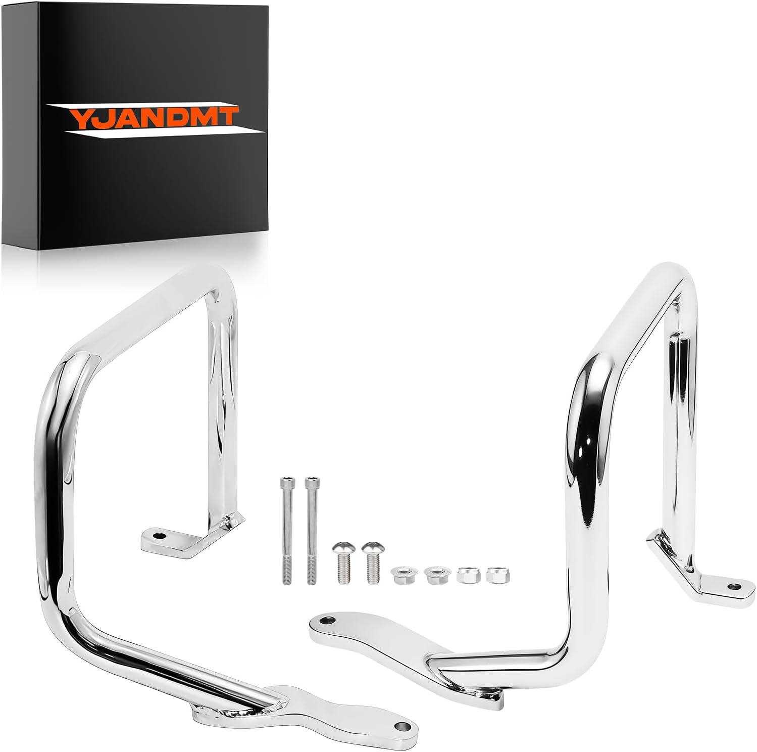 Black Saddlebag Guards Rear Crash Bars for Harley Softail Sport Glide FLSB 2018-2023, Low Rider ST FXLRST 2022-2024