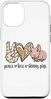 Vista 28 de Womens Girls Cute Funny Peace Love Hairless Guinea Pig Lover Case for iPhone 16