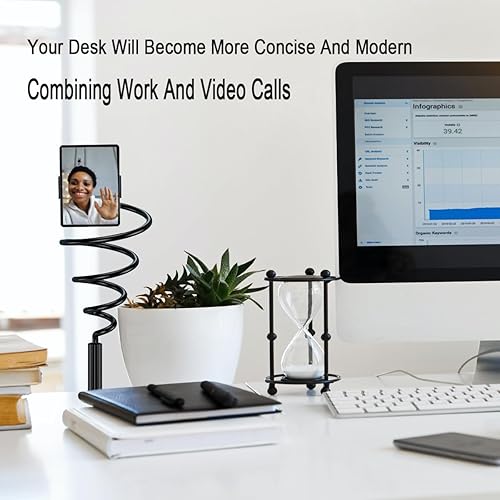 Miniatura 4 de Soporte de teléfono de cuello de cisne para cama, soporte de iPhone para grabación de escritorio, soporte de tablet Kindle Fliming, accesorios para