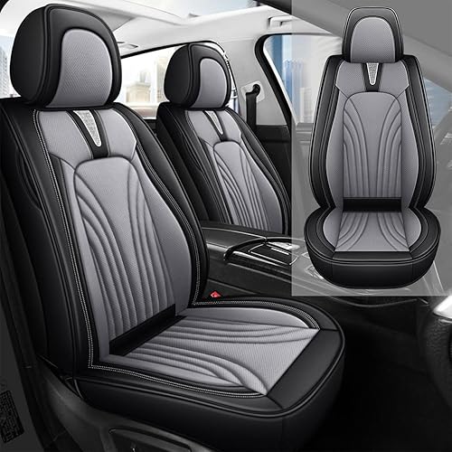 Vista 20 de Fundas de asiento de cuero para Volvo XC40 2019-2024, piel sintética impermeable, compatible con bolsas de aire y protector de cojín automotriz
