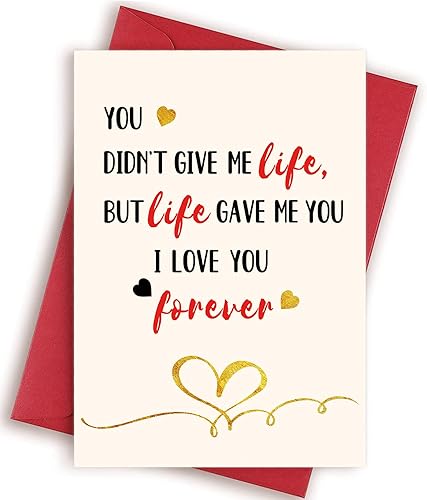 Tarjeta de cumpleaños para esposa, marido, tarjeta de aniversario para esposa, novia, novio, tarjeta de feliz día de San Valentín para ella, él,