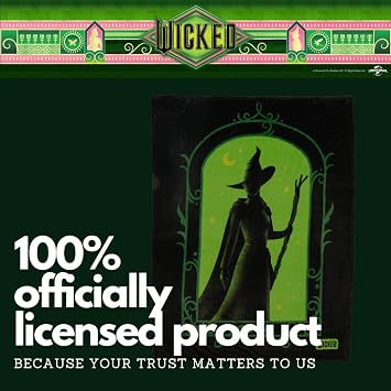 Collectibles Wicked Elphaba Bedding Super Soft Cozy Throw, 46 in x 60 in, (Officially Licensed Product) by Franco