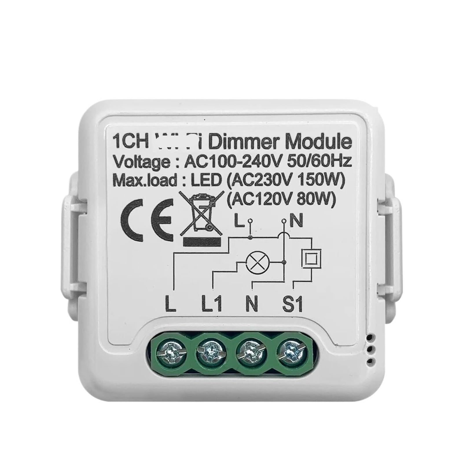 Module de variateur intelligent 10A 1 gang pour interrupteur va-et-vient