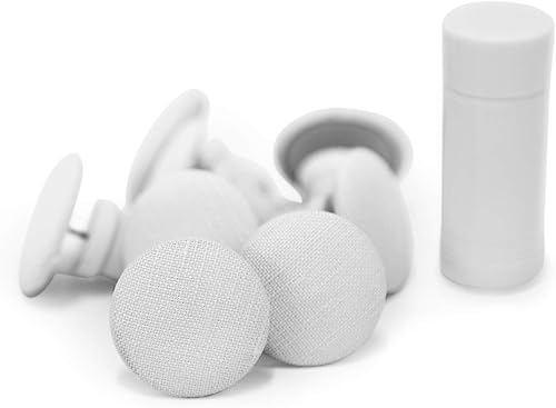 Pinion Pins - Juego de sujetadores de sábana Tela Tela blanca 8 Pinion Pins - Juego de sujetadores de sábana Tela Tela blanca 8