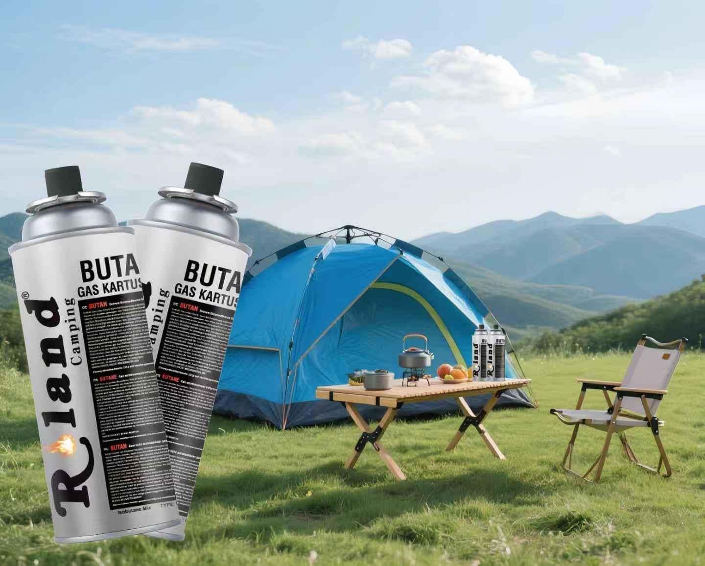 Roland 28 Stück Camping Butan Gaskartusche 227g – Gaskartuschen für Gaskocher, Lötbrenner & Heizung – Premium Qualität Butangas