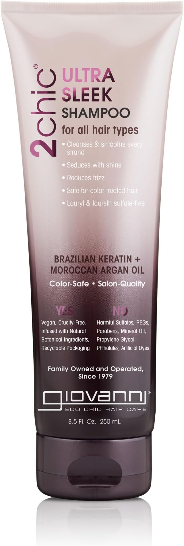 Organic Keratin & Argan Oil Shampoo, Pack of 1, 250ml