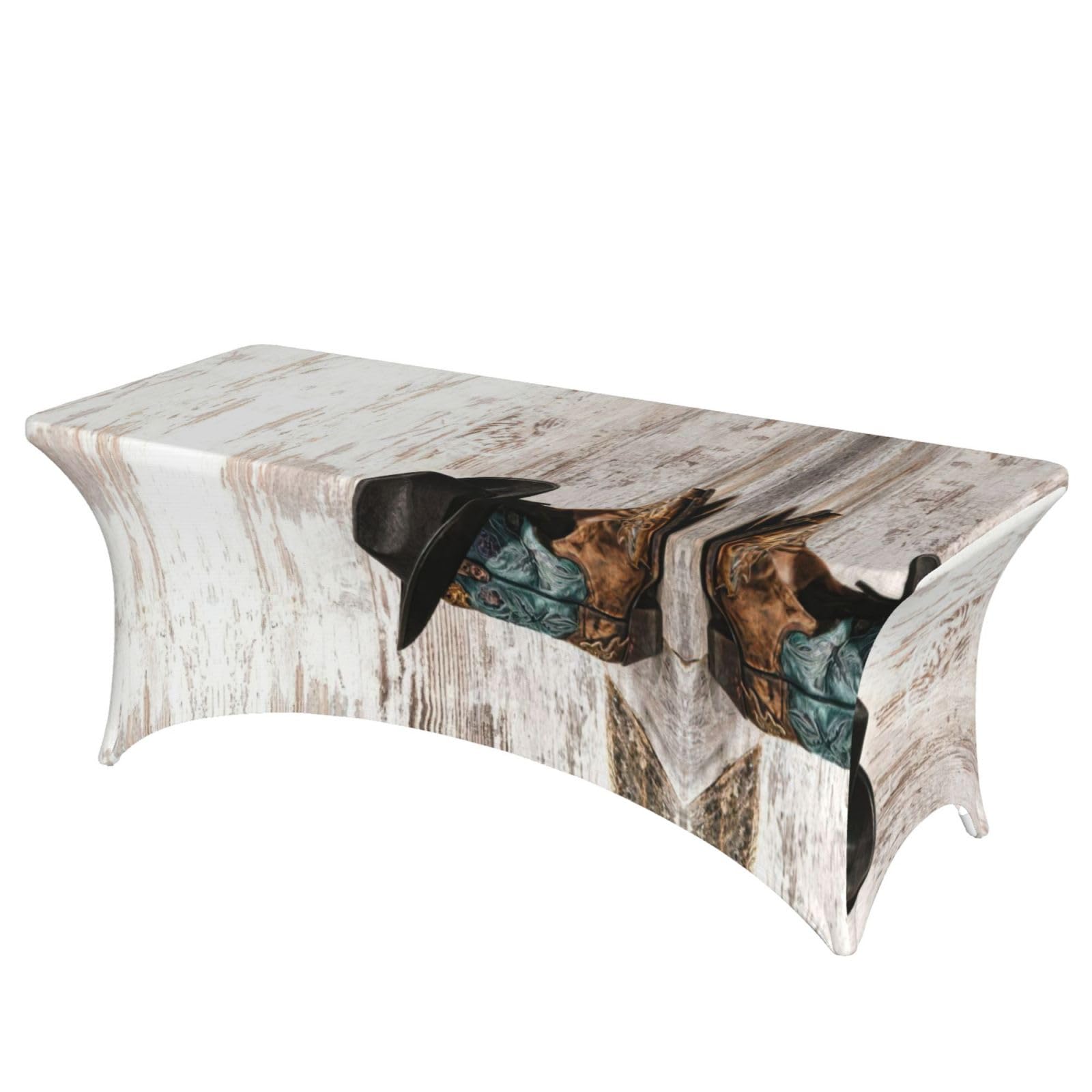 Nappe de table extensible 1,8m cowboy nappe stretch imprimée pour fêtes