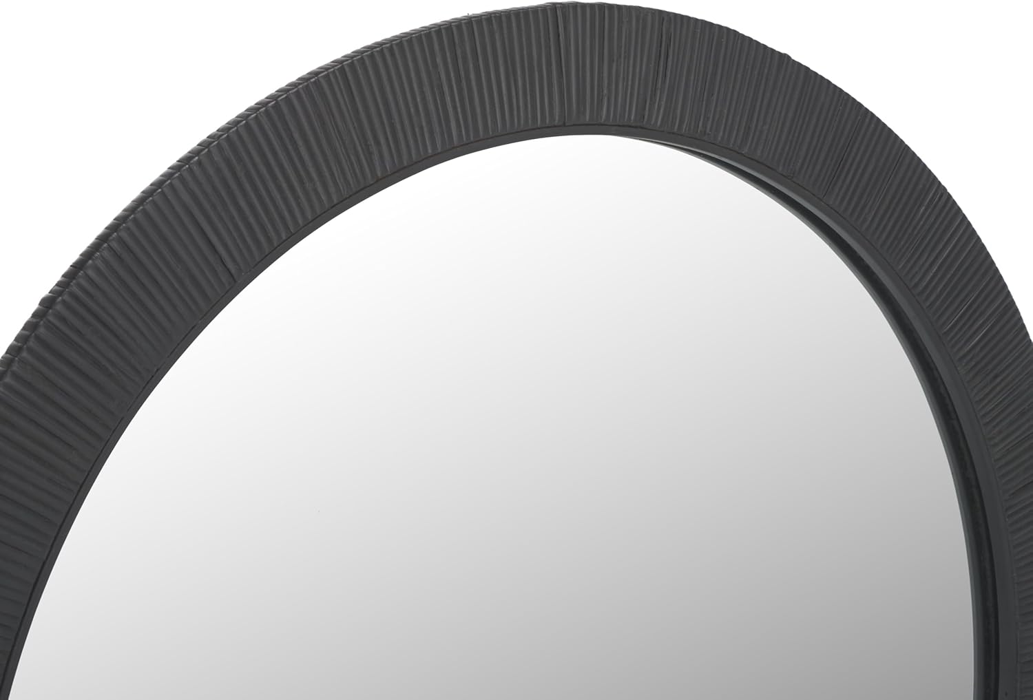 SAFAVIEH Home Collection Nellie Black 32-inch Round Decorative Accent Wall Mirror