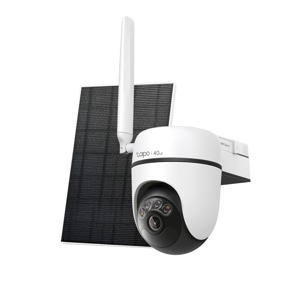 Tapo C615G KIT 2K 3MP Cámara de seguridad solar para exteriores inalámbrica, cámara de seguridad 4G con ranura SIM, cámara de visión nocturna a color al aire libre, detección de IA CCTV, IP65, sin hub