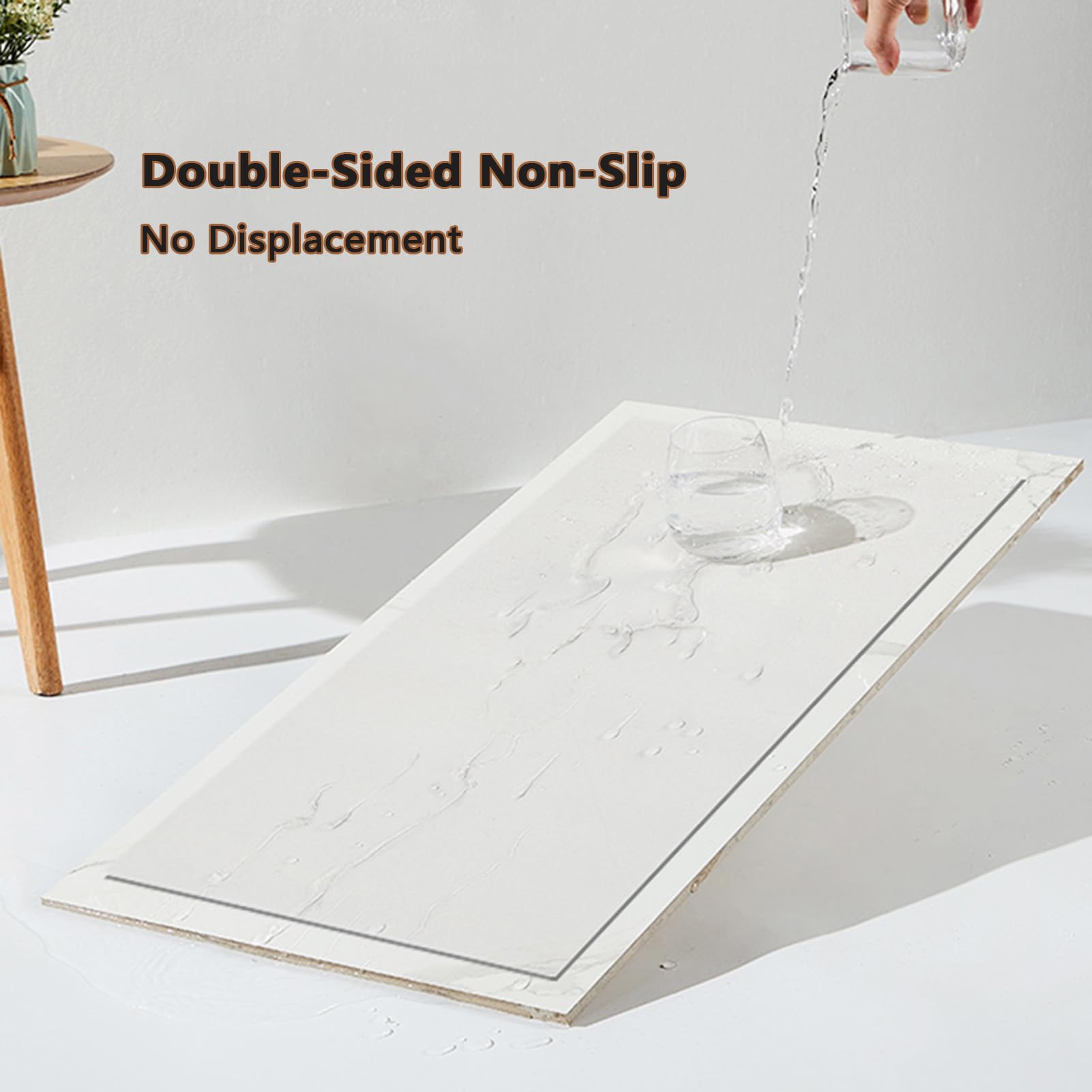 Waschmaschinenauflage rutschfest | Tabletop Waschmaschinenauflage rutschfest | Universal Saugfähig Schnelltrocknend Waschmaschinen Auflage (Gris Clair,65x90cm)
