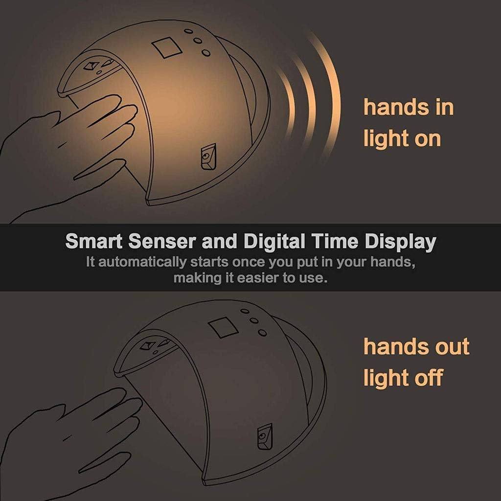 Nail Lamp-for Gel Dryer with Timer Setting, Art Tools with Automatic Sensor