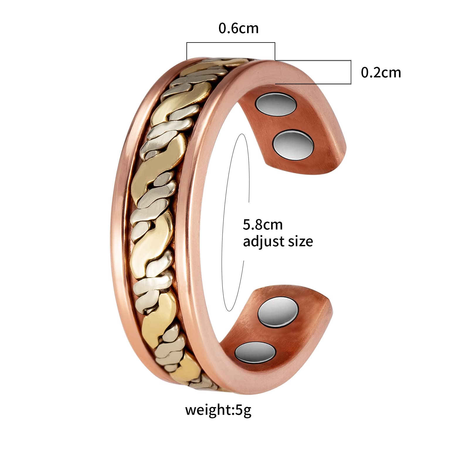 Rame Metalli Per Anelli Salta Salta 1600 Anelli Aperti In Metallo Per Gioielli 4-10mm