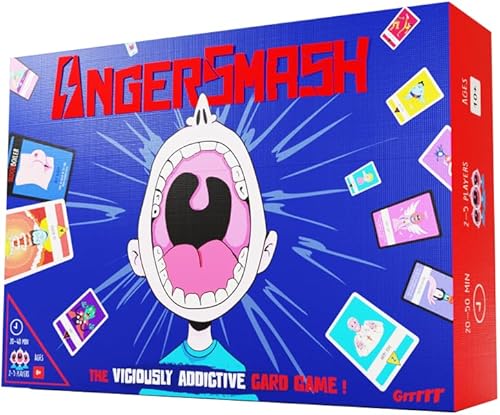 How Am I Weird AngerSmash - Nuevo juego de cartas sobre la ira y el zen  A partir de 8 años  2-5 jugadores  20-40 minutos - Divertido juego familiar