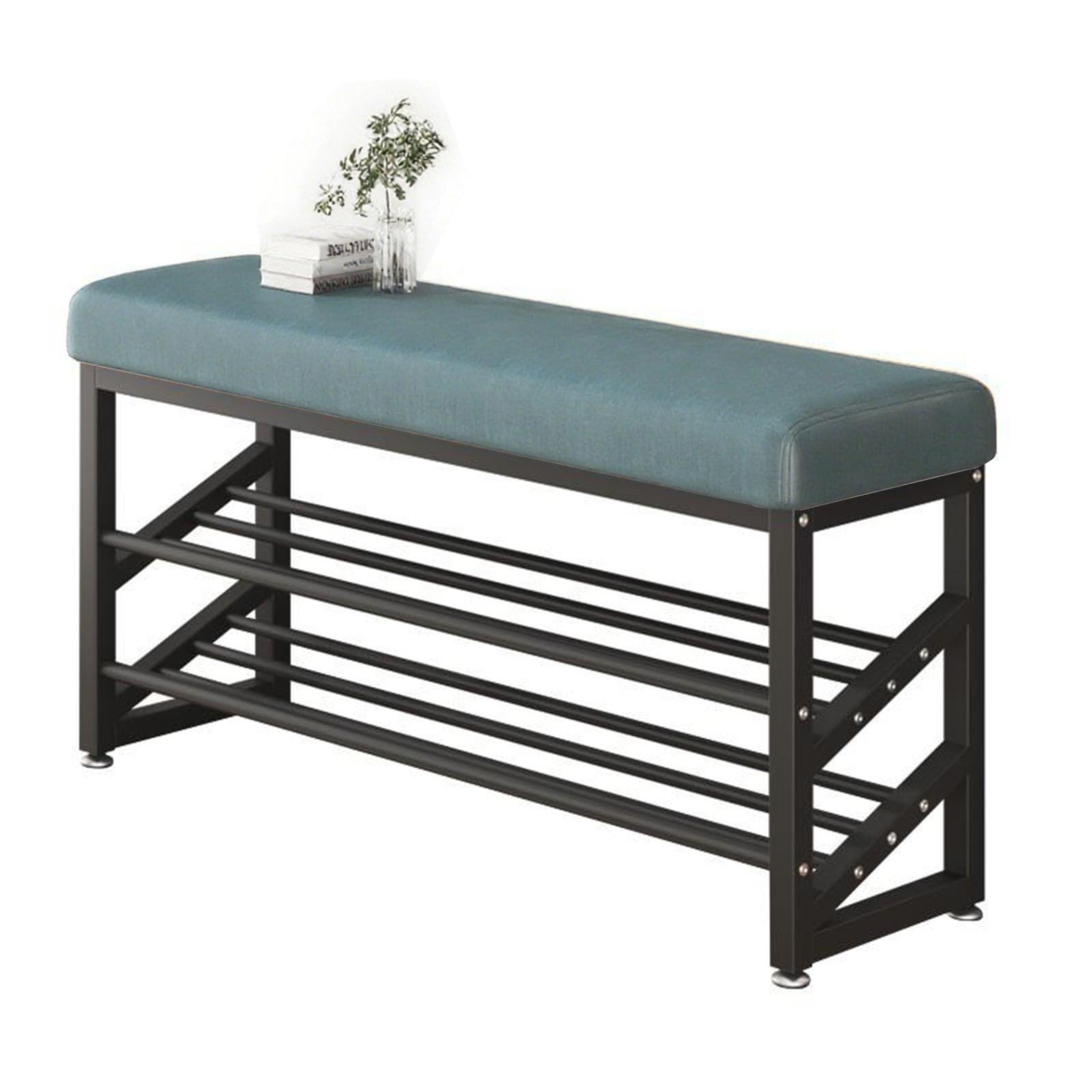 Banc à chaussures gain de place 100 cm à assise confortable pour entrée