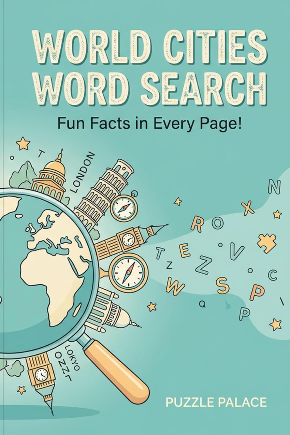 World Cities Word Search: A Fun Fact in Every Page!