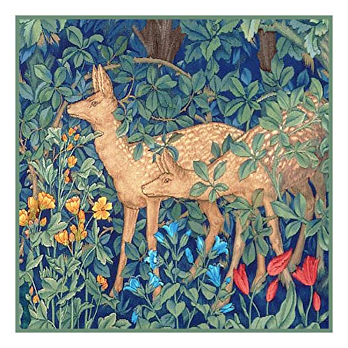 Orenco Originals Forest Deer by William Morris Counted Cross Stitch Pattern