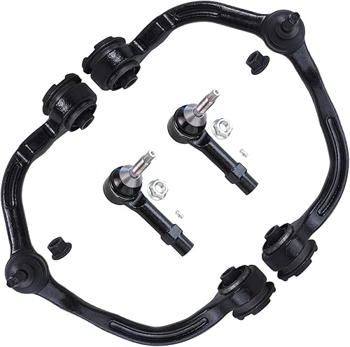 Miniatura 200 de Detroit Axle - Kit de brazos de control frontal RWD para Chrysler 300 Dodge Challenger Charger Magnum, 2 brazos de control superiores 2 rótulas