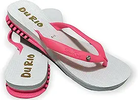 Chinelo Feminino Com Salto DuRio Air Para Esporão Fascite Plantar Ortopédico Vegano