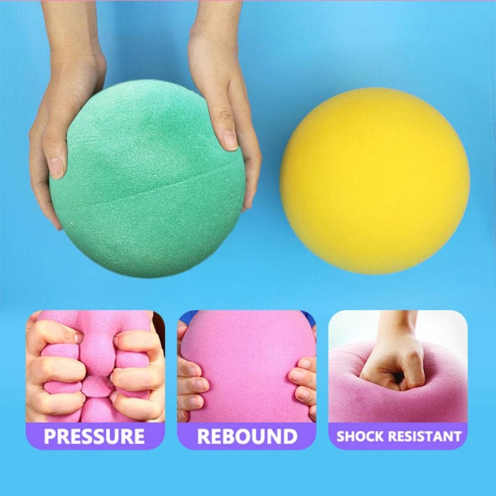 Sponge Soft Bouncy Ball 18CM Mute Ball for Kids Indoor Sports - Lightweight Noise Reduction in Orange, Green and More